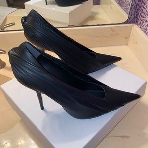 Balenciaga Black Leather Heels